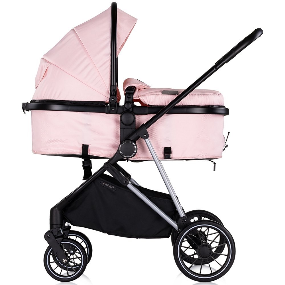 CHIPOLINO Carucior pentru copii Aura 2 in 1 marshmallow cu suspensii spatar reglabil sezut reversibil accesorii incluse greutate maxim admisa 22 kg