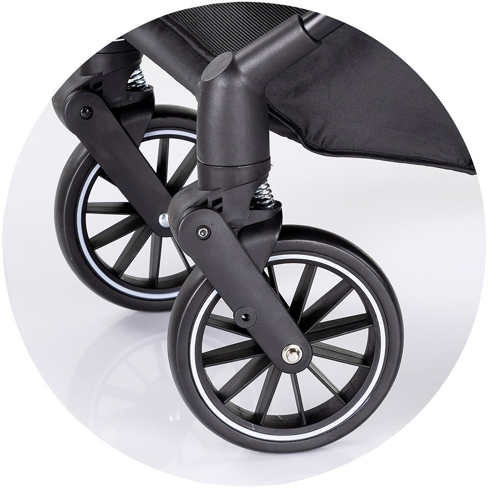 CHIPOLINO Carucior pentru copii Aura 3 in 1 biscotta tranformabil spatar reglabil Suspensii Maner reglabil accesorii incluse