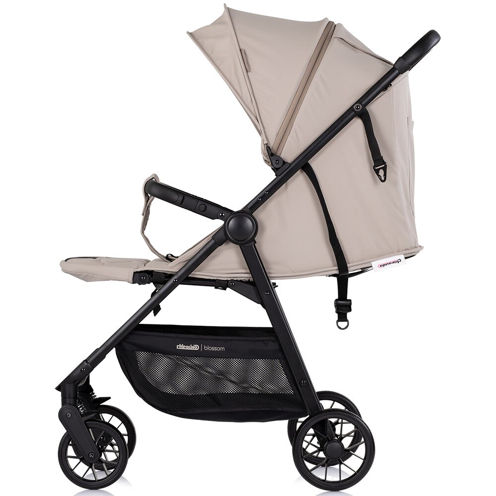 CHIPOLINO Carucior pentru copii Blossom Latte spatar reglabil bara de protectie greutate admisa 22 kg