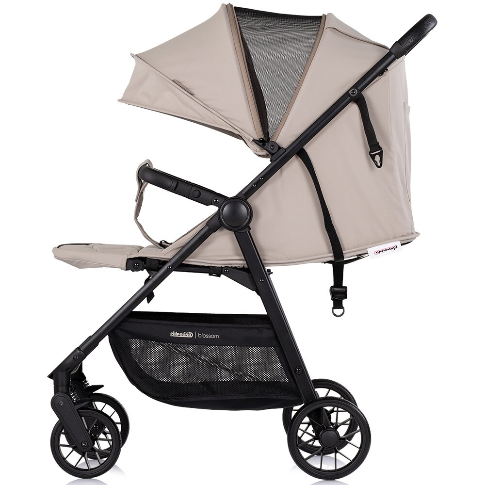 CHIPOLINO Carucior pentru copii Blossom Latte spatar reglabil bara de protectie greutate admisa 22 kg