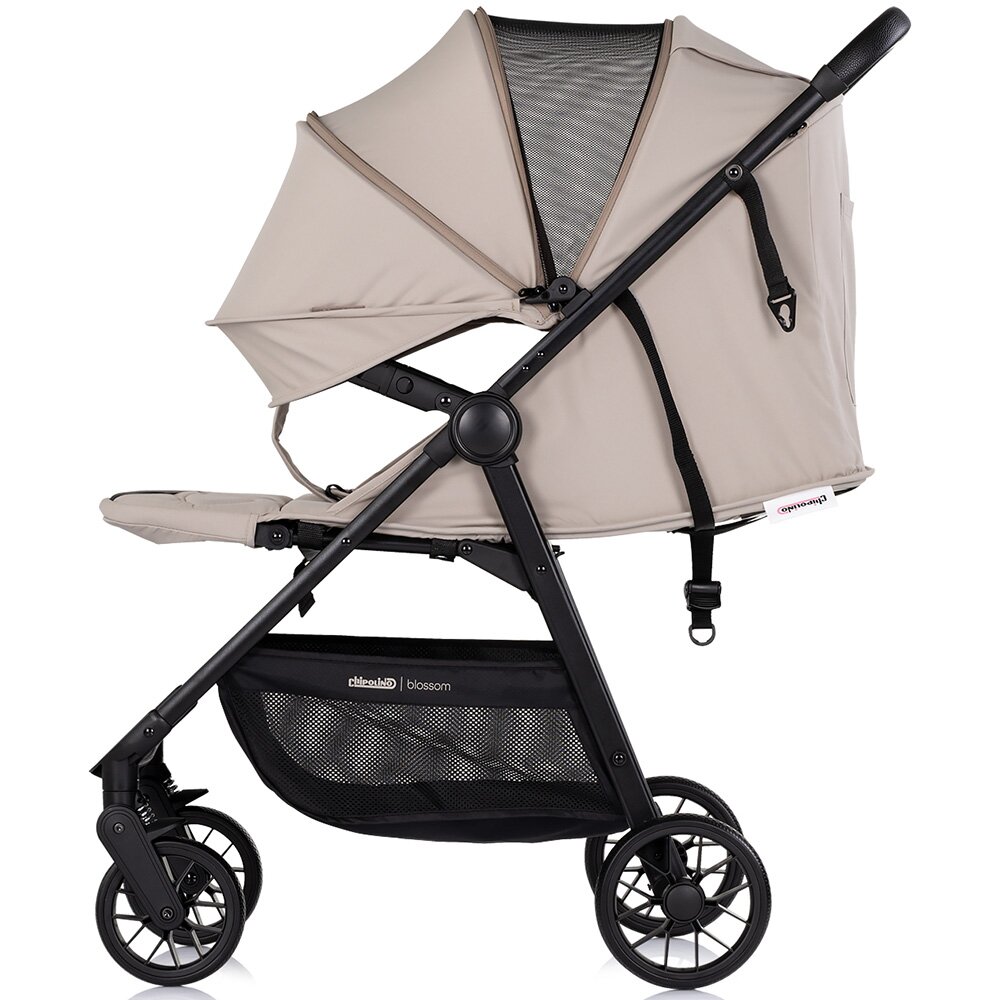 CHIPOLINO Carucior pentru copii Blossom Latte spatar reglabil bara de protectie greutate admisa 22 kg