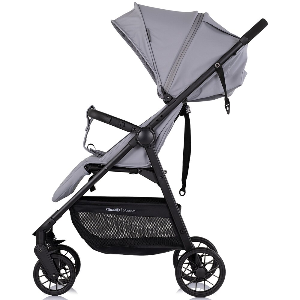 CHIPOLINO Carucior pentru copii Blossom Platinum spatar reglabil bara de protectie greutate admisa 22 kg