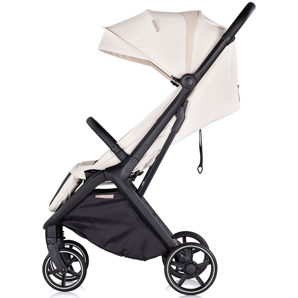CHIPOLINO Carucior pentru copii Diamond biscotta Cadru aluminiu Spatar reglabil suport picioare reglabil Suspensii greutate suportata 22 kg