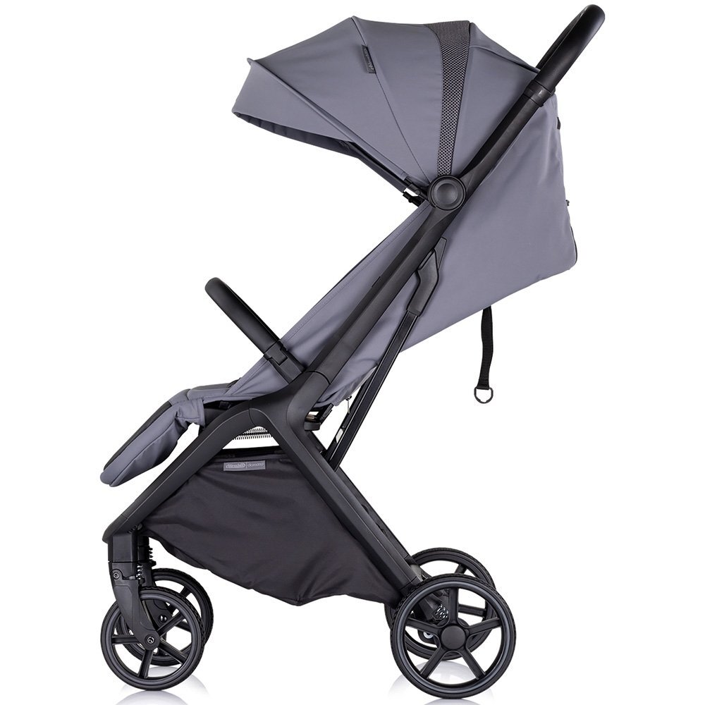CHIPOLINO Carucior pentru copii Diamond cloud grey Cadru aluminiu Spatar reglabil suport picioare reglabil Suspensii greutate suportata 22 kg