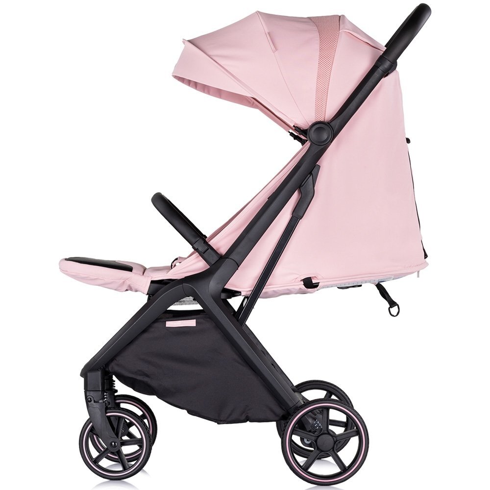 CHIPOLINO Carucior pentru copii Diamond pink marshmallow Cadru aluminiu Spatar reglabil suport picioare reglabil Suspensii greutate suportata 22 kg