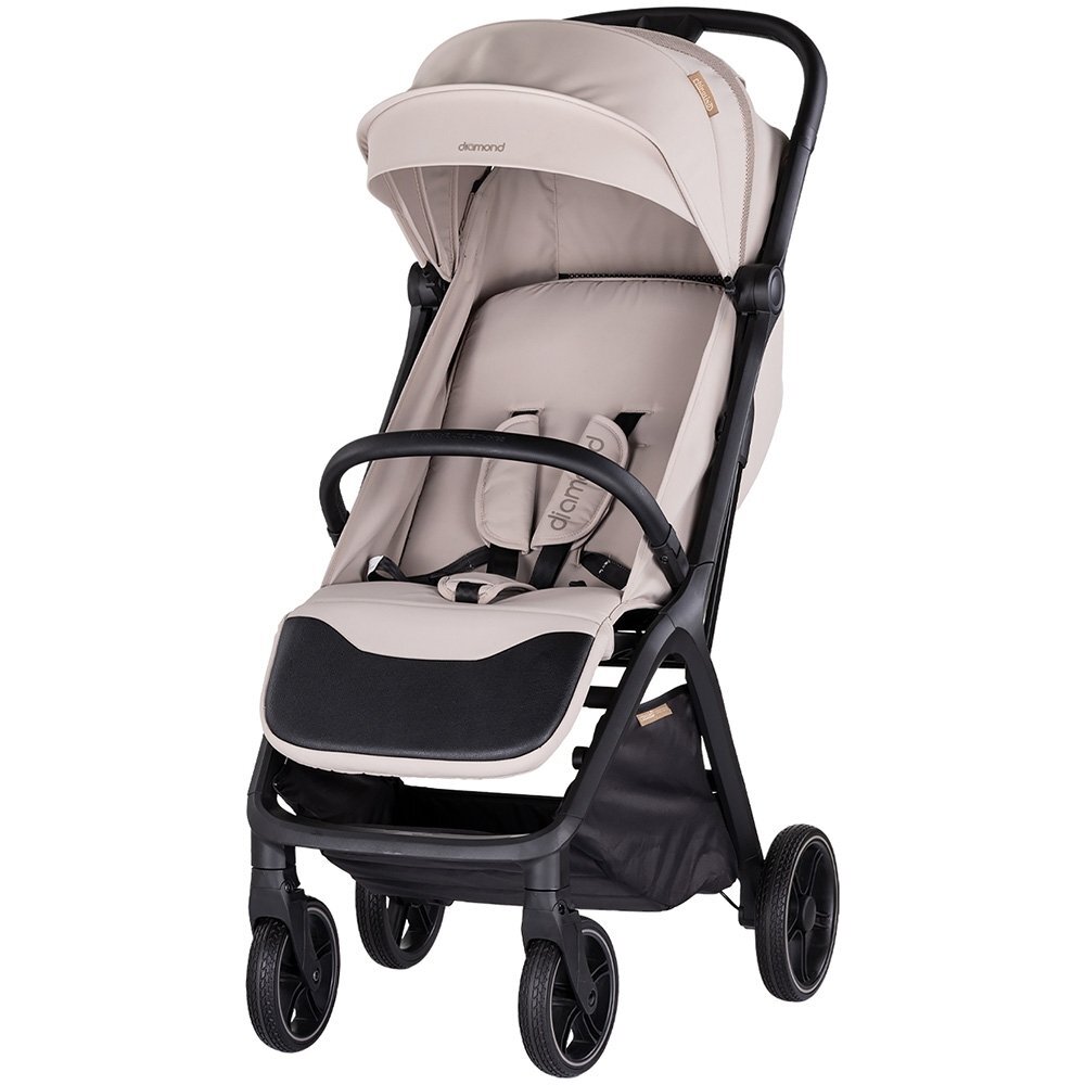 CHIPOLINO Carucior pentru copii Diamond tiramisu Cadru aluminiu Spatar reglabil suport picioare reglabil Suspensii greutate suportata 22 kg