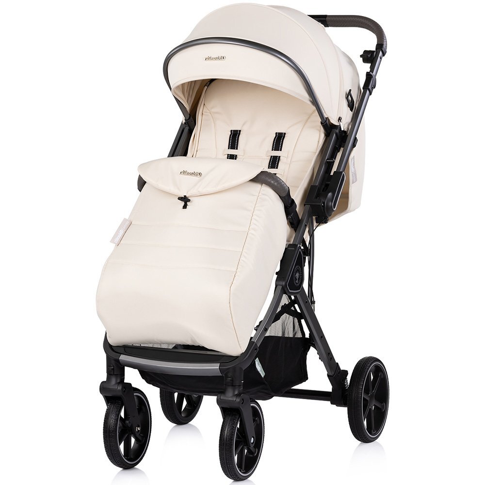 CHIPOLINO Carucior pentru copii Omnia Cashmere cu maner reversibil suport reglabil pentru picioare roti cu suspensii