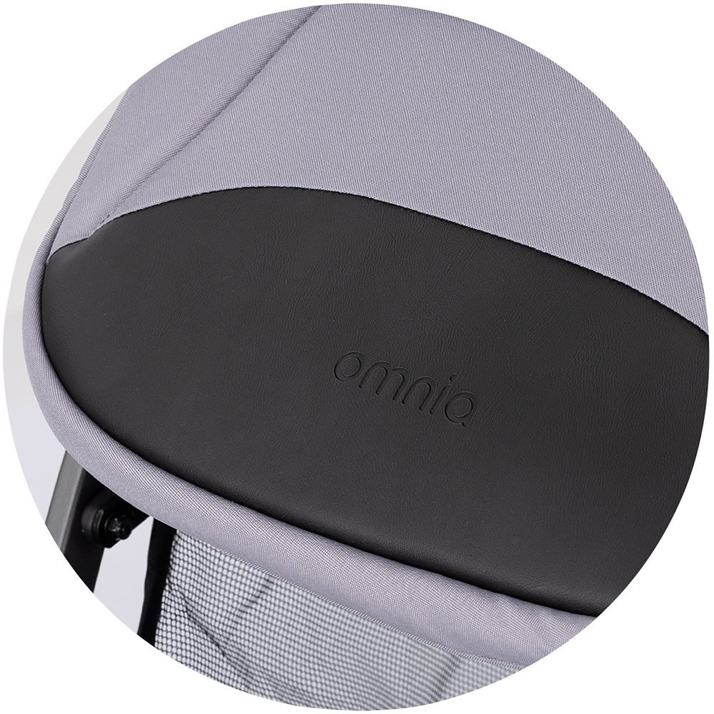 CHIPOLINO Carucior pentru copii Omnia Platinum cu maner reversibil suport reglabil pentru picioare roti cu suspensii