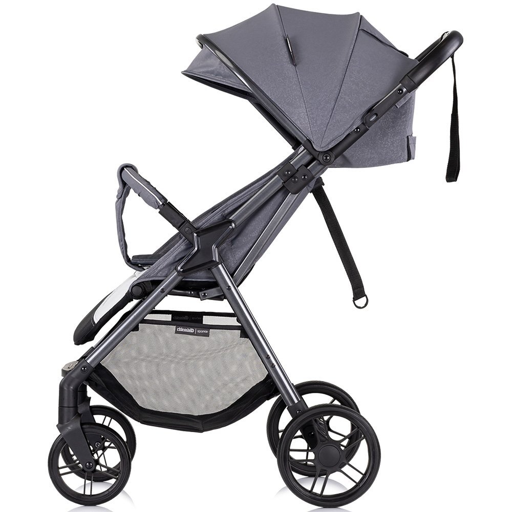 CHIPOLINO Carucior pentru copii Sparkle cloud sport cu suspensii spatar reglabil centura siguranta si pliere compacta