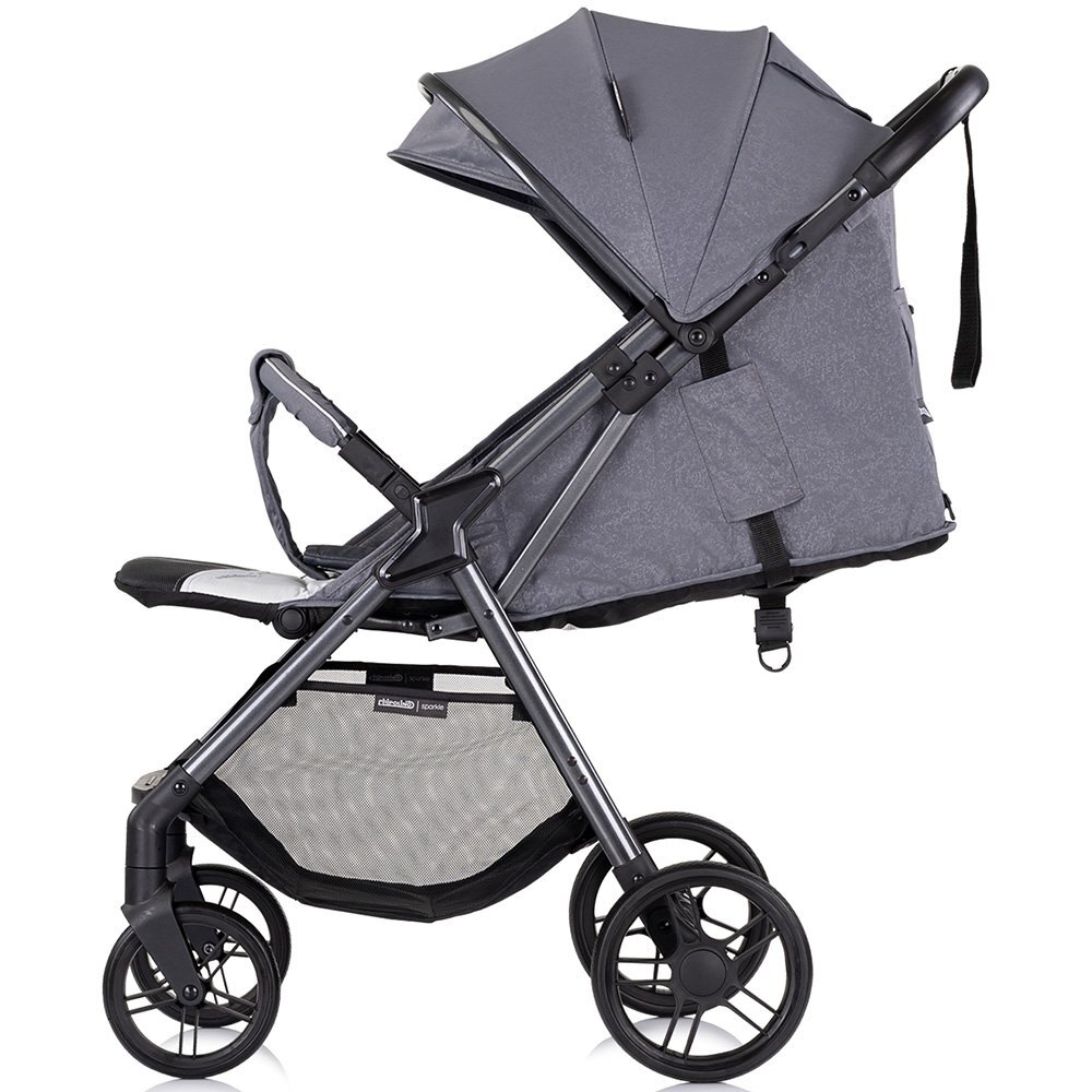 CHIPOLINO Carucior pentru copii Sparkle cloud sport cu suspensii spatar reglabil centura siguranta si pliere compacta