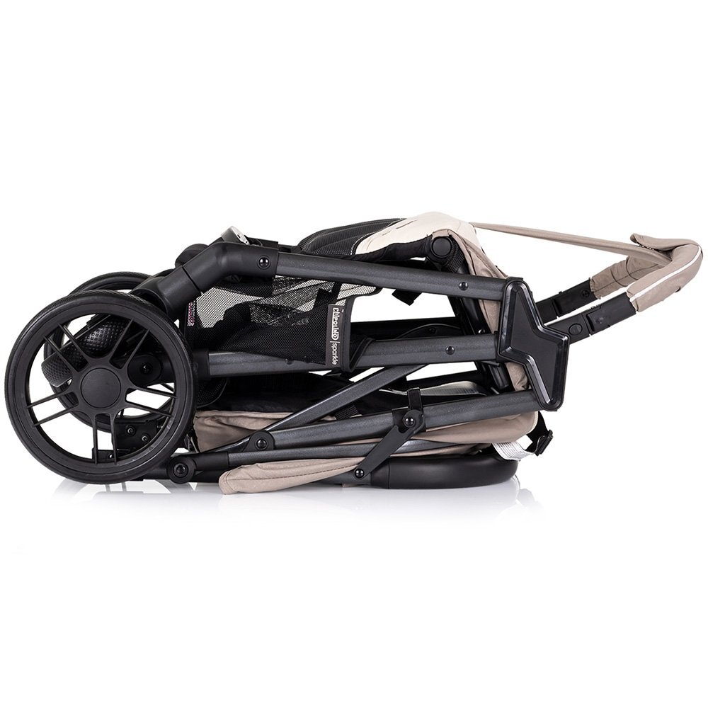 CHIPOLINO Carucior pentru copii Sparkle tiramisu sport cu suspensii spatar reglabil centura siguranta si pliere compacta