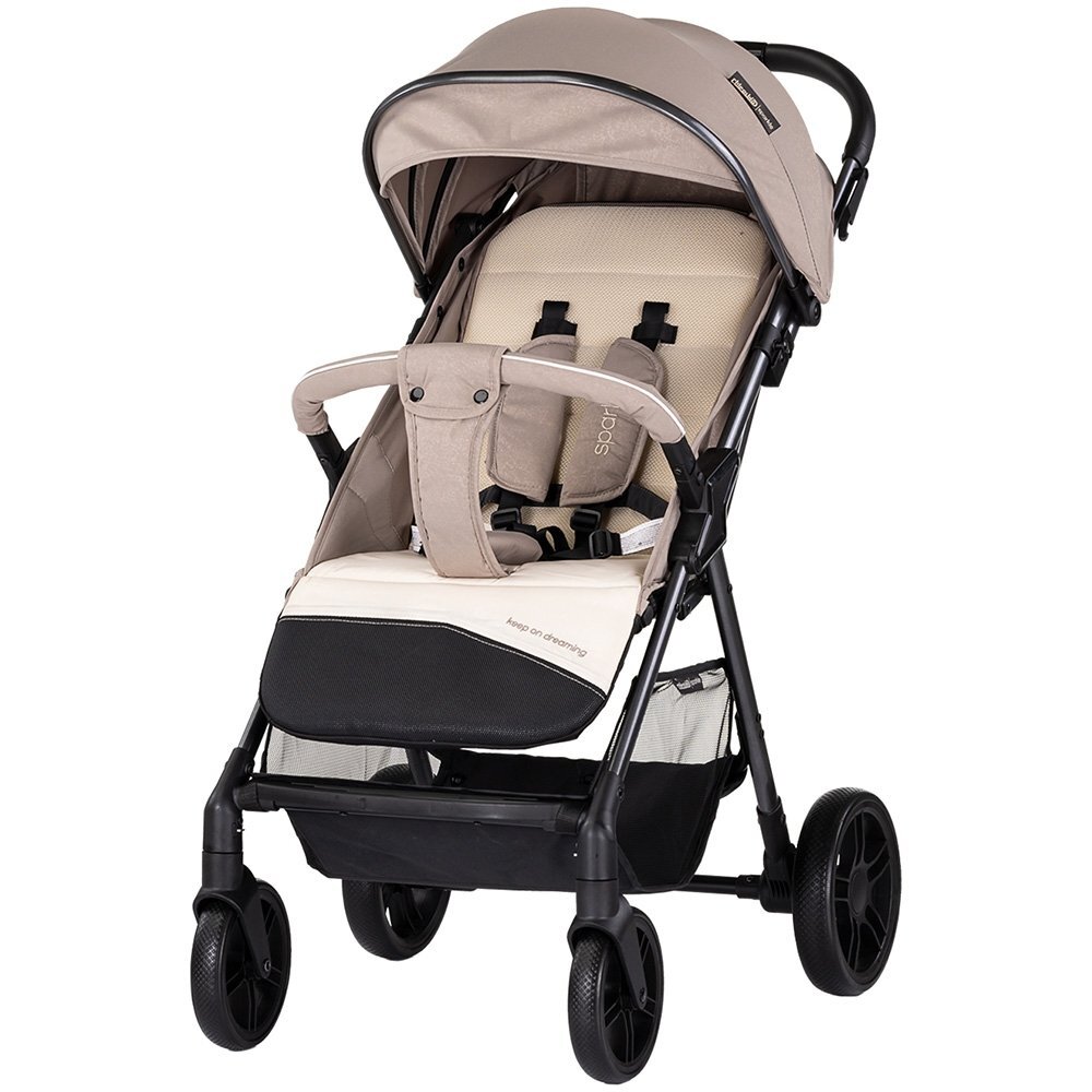 CHIPOLINO Carucior pentru copii Sparkle tiramisu sport cu suspensii spatar reglabil centura siguranta si pliere compacta
