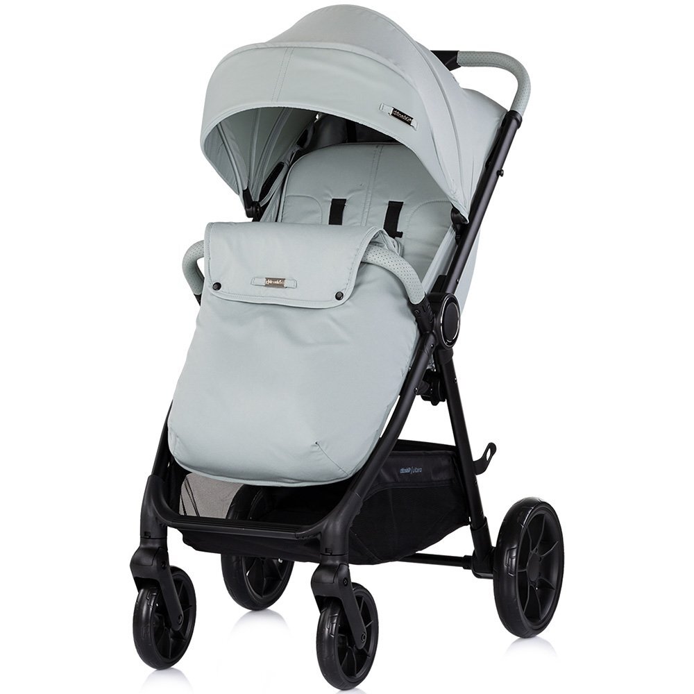 CHIPOLINO Carucior pentru copii Ultera Matcha cu husa pentru picioare bara detasabila roti cu suspensii greutate admisa 22 kg