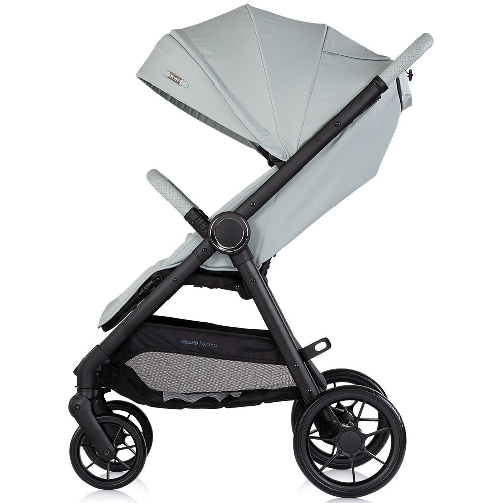 CHIPOLINO Carucior pentru copii Ultera Matcha cu husa pentru picioare bara detasabila roti cu suspensii greutate admisa 22 kg