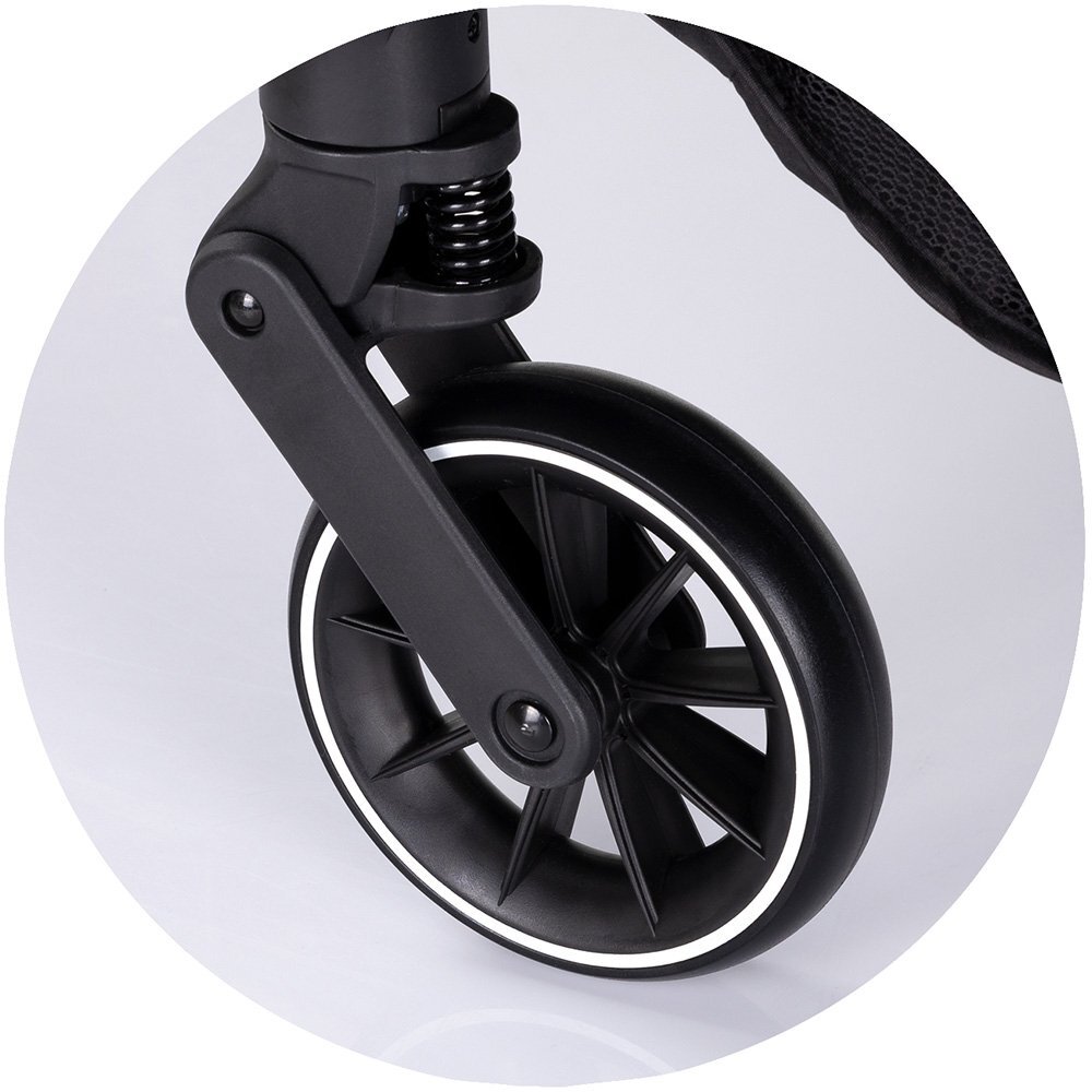 CHIPOLINO Carucior pentru gemeni Twinity Cloud cadru din aluminiu suspensii huse picioare suport pahar gentuta