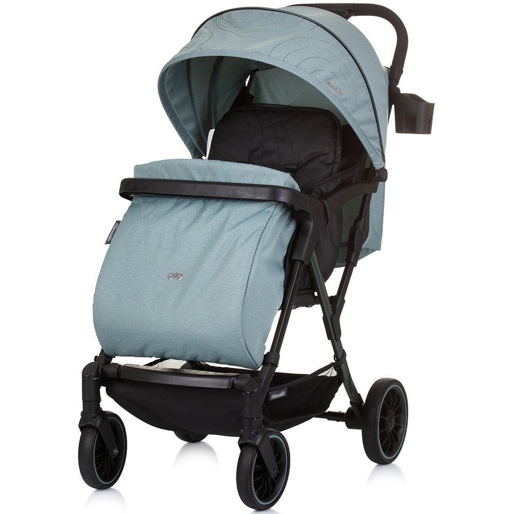 CHIPOLINO Carucior sport Amber cu husa picioare pastel green