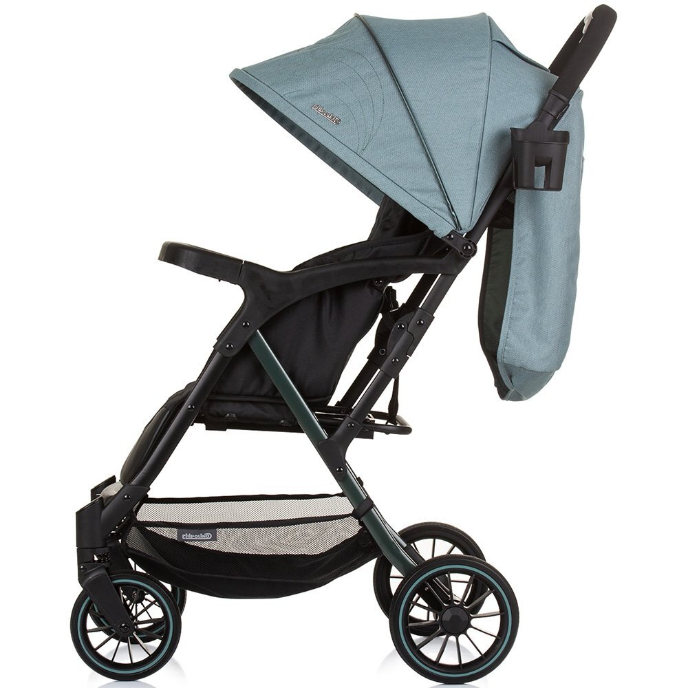 CHIPOLINO Carucior sport Amber cu husa picioare pastel green