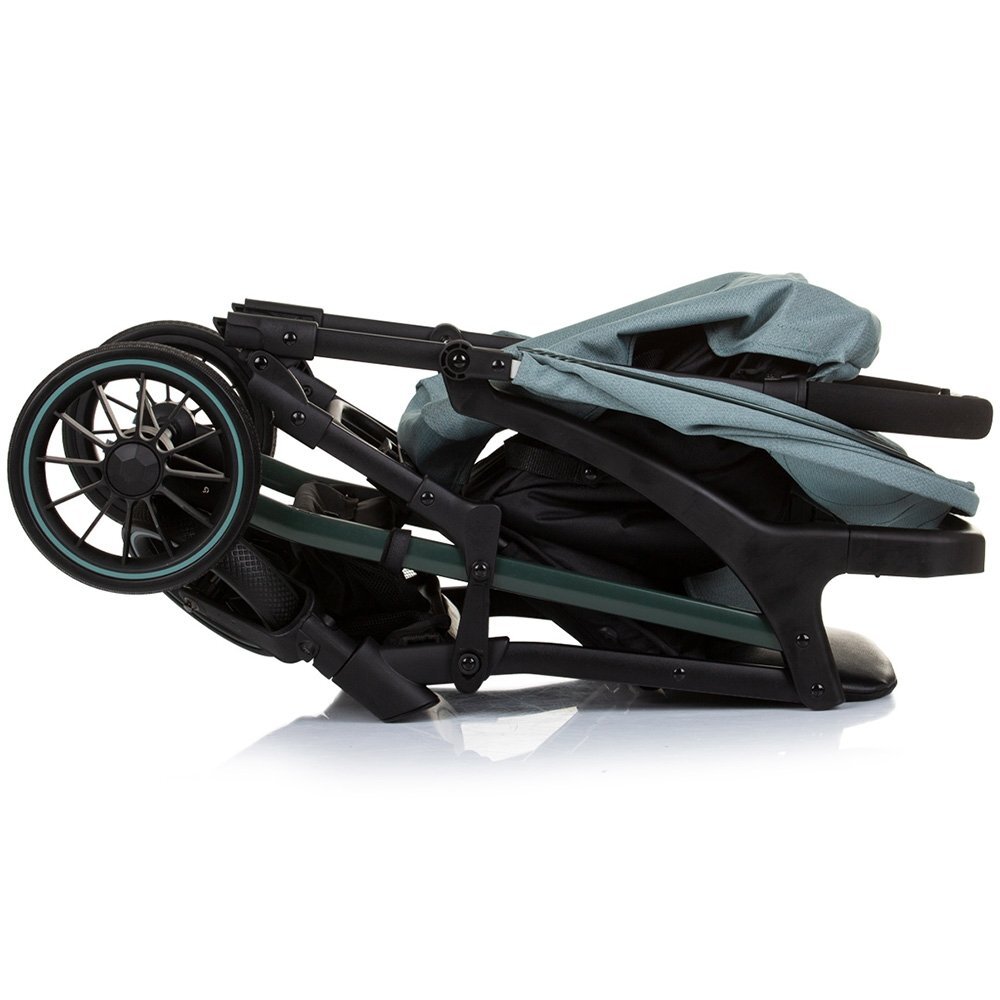 CHIPOLINO Carucior sport Amber cu husa picioare pastel green