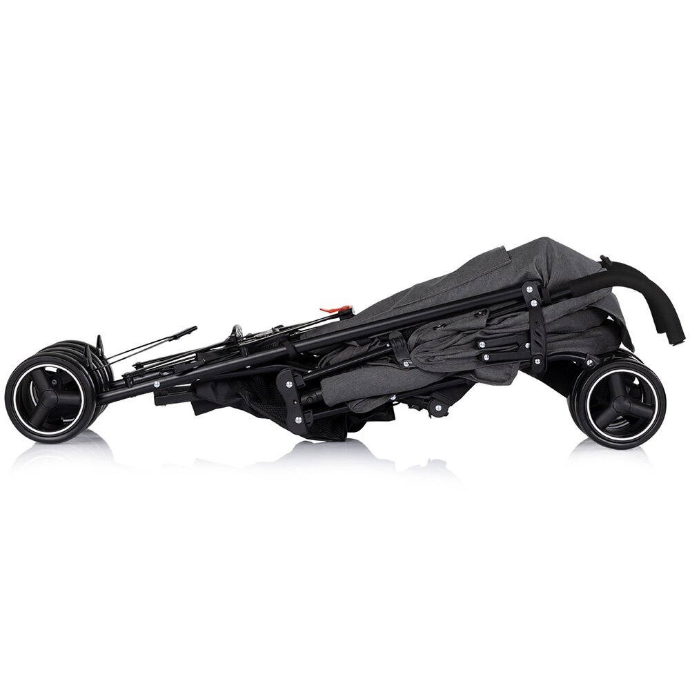 CHIPOLINO Carucior sport pentru copii Milano Charcoal spatar reglabil pliere tip umbrela suport de picioare reglabil greutate admisa 22 kg