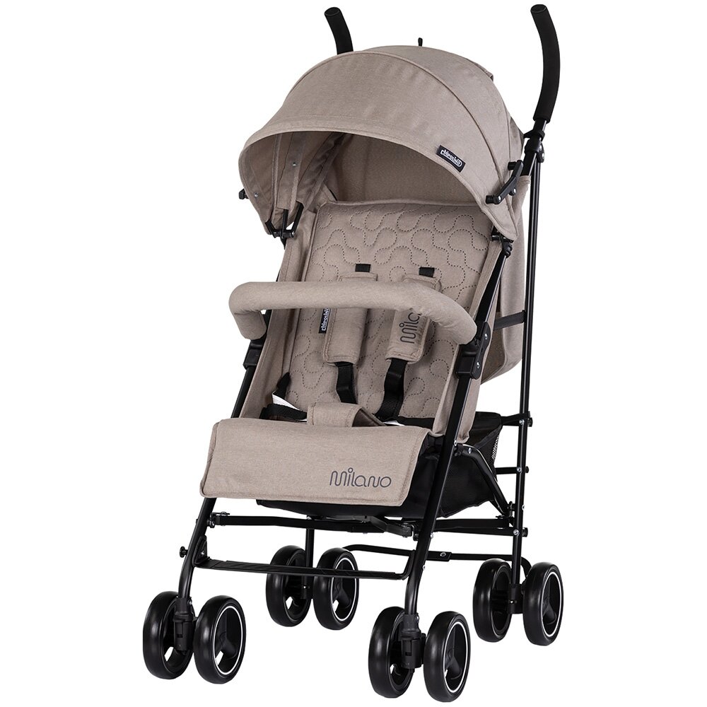 CHIPOLINO Carucior sport pentru copii Milano Latte spatar reglabil pliere tip umbrela suport de picioare reglabil greutate admisa 22 kg