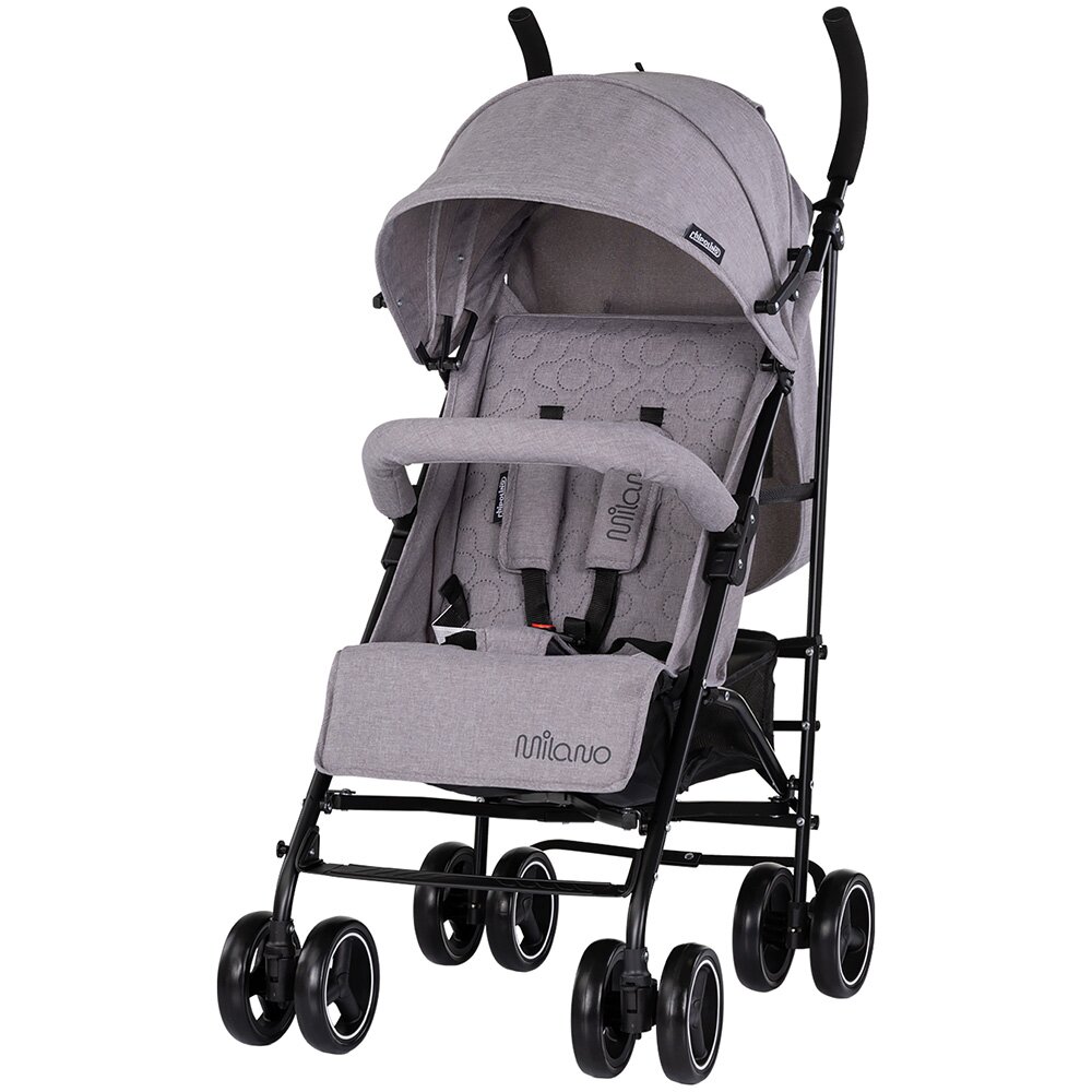 CHIPOLINO Carucior sport pentru copii Milano Platinum spatar reglabil pliere tip umbrela suport de picioare reglabil greutate admisa 22 kg