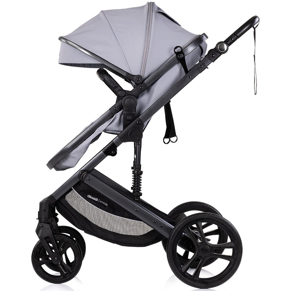 CHIPOLINO Carucior transformabil 2 in 1 pentru copii Amore Platinum cu suspensii sezut reversibil accesorii greutate suportata 22 kg