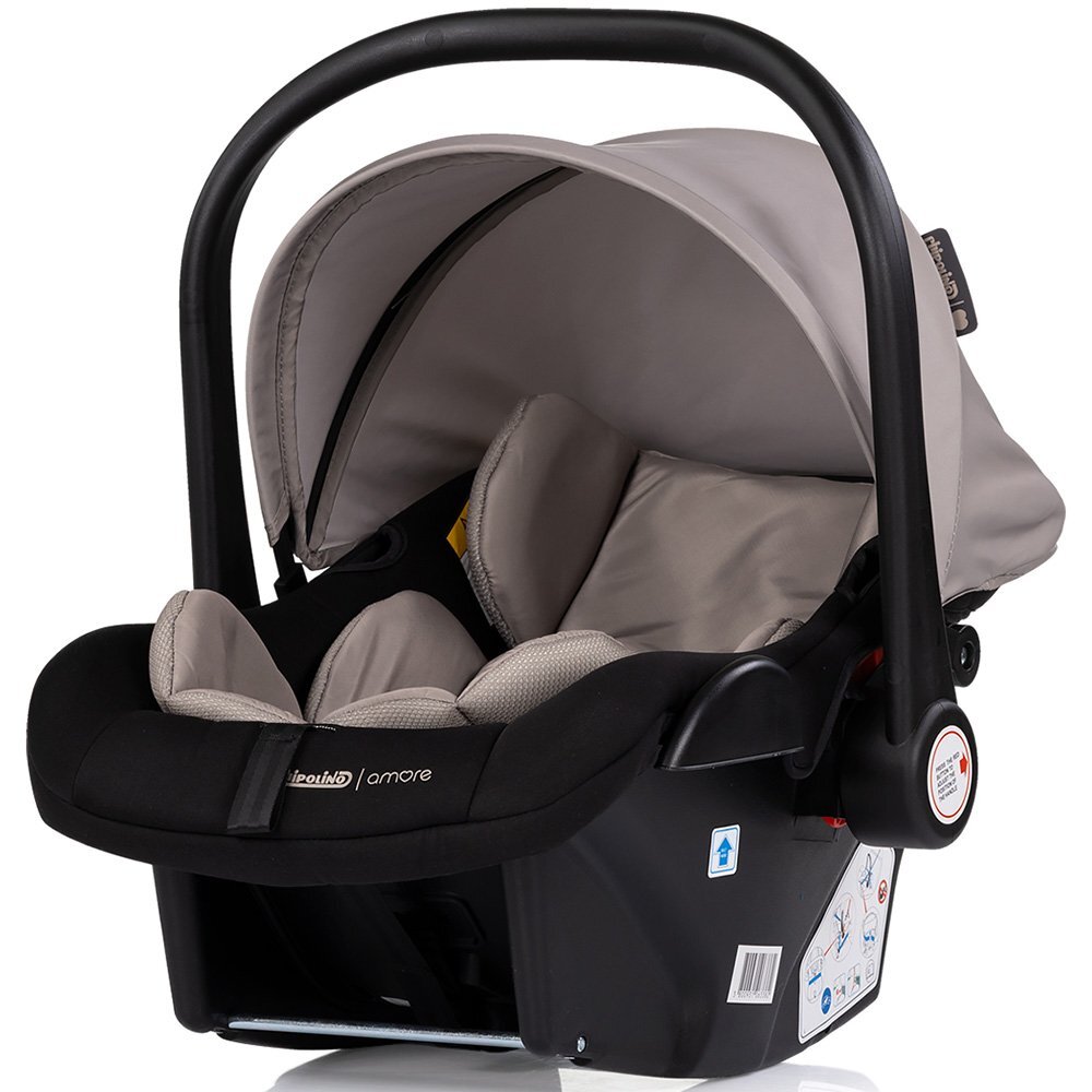 CHIPOLINO Carucior transformabil 3 in 1 pentru copii Amore Latte cu suspensii sezut reversibil accesorii greutate suportata 22 kg