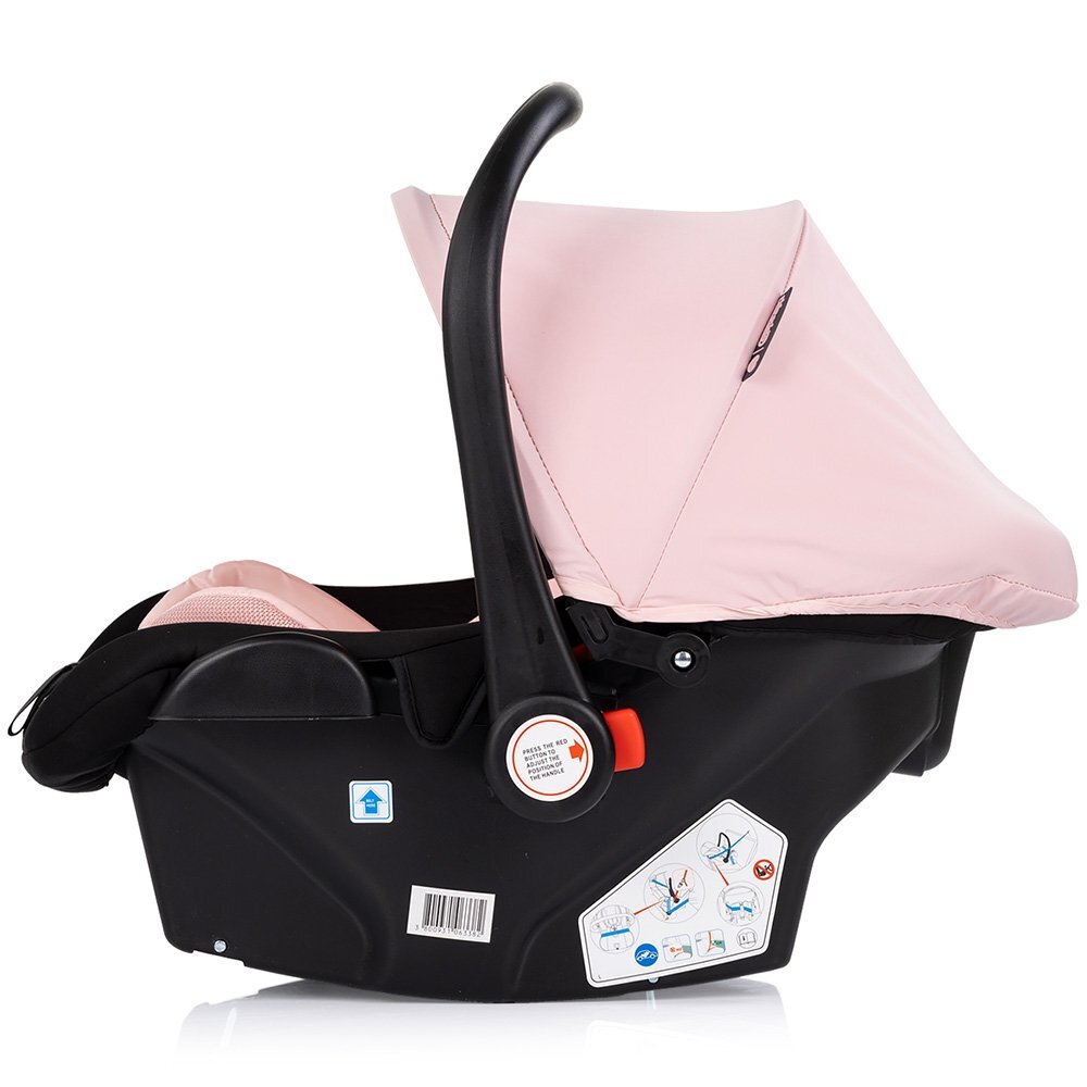 CHIPOLINO Carucior transformabil 3 in 1 pentru copii Amore Powder Pink cu suspensii sezut reversibil accesorii greutate suportata 22 kg