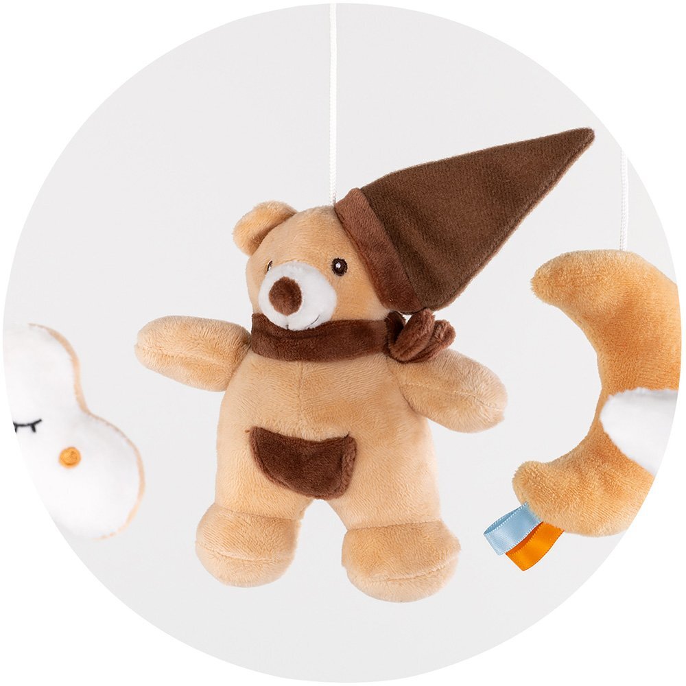 CHIPOLINO Carusel muzical pentru patut cu proiector Bear