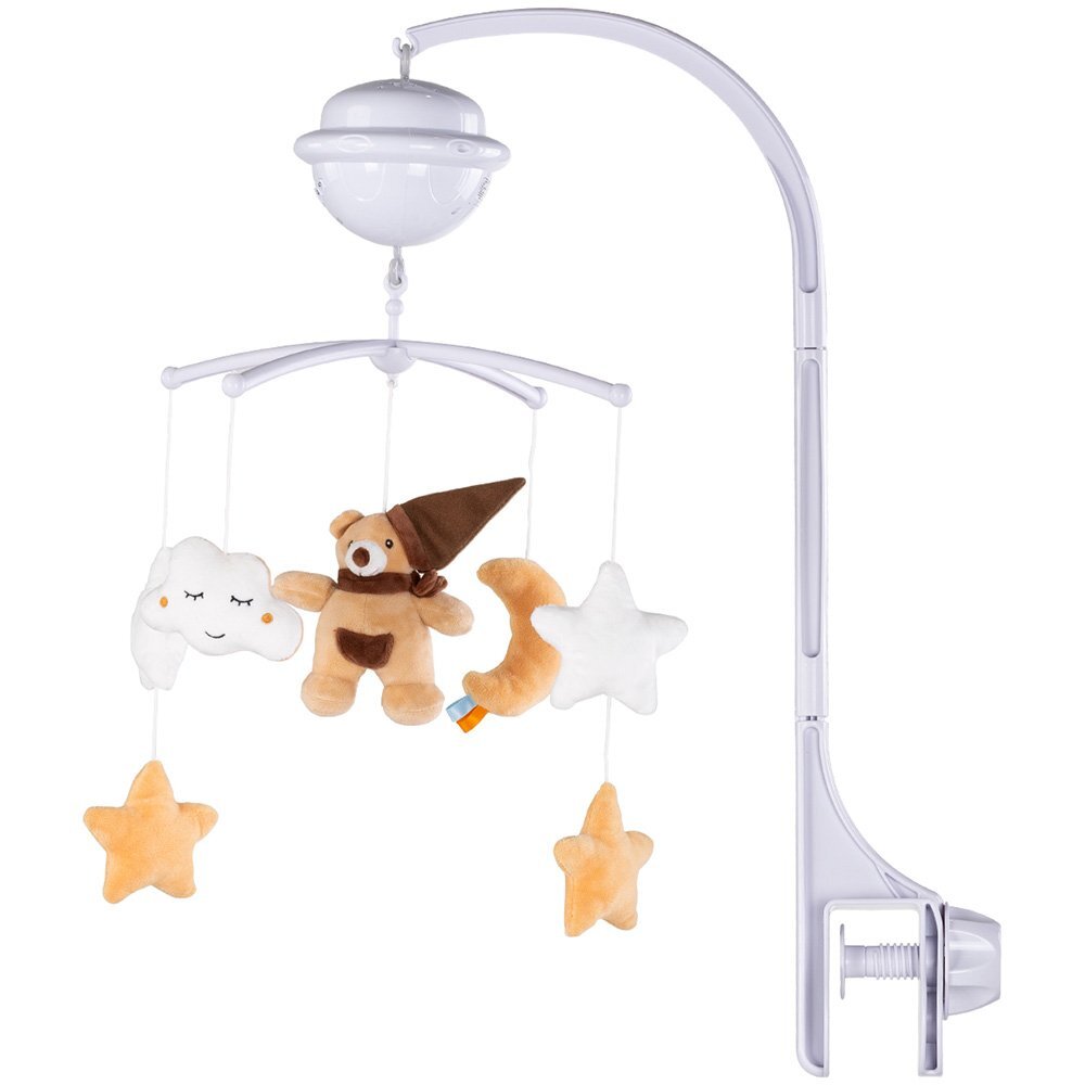 CHIPOLINO Carusel muzical pentru patut cu proiector Bear