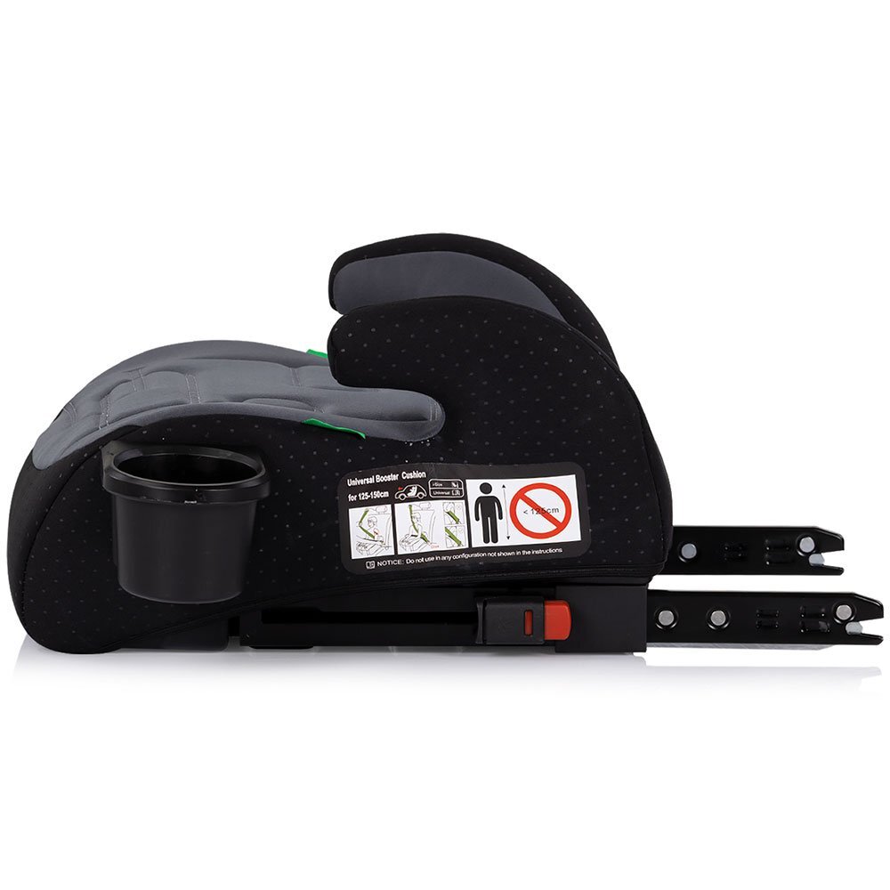 CHIPOLINO Inaltator auto cu isofix pentru copii Go Boost Iso Charcoal I-Size 125-150 cm