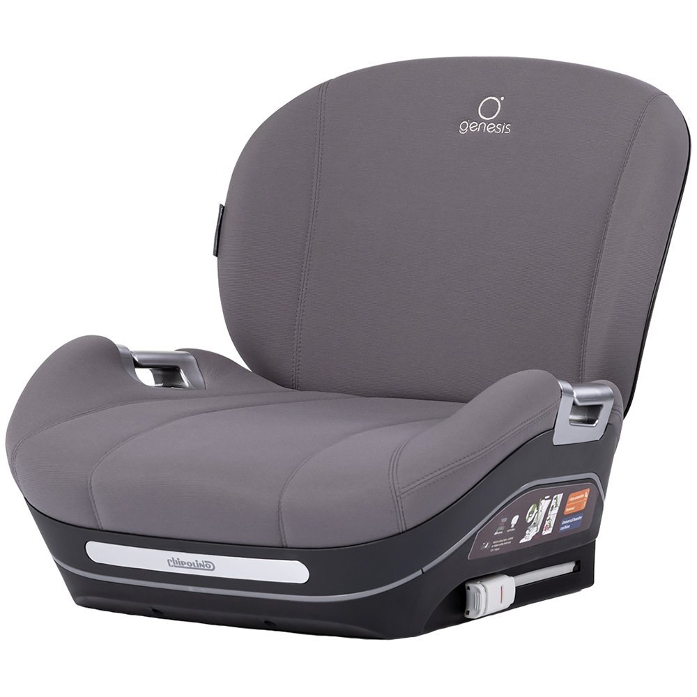 CHIPOLINO Inaltator auto pentru copii Genesis Charcoal i-Size 125-150 cm cu sistem isofix