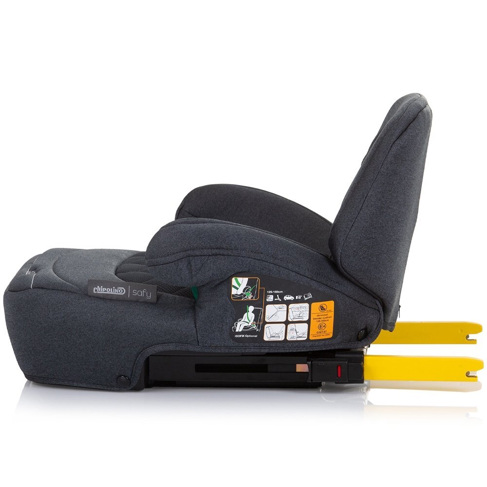 CHIPOLINO Inaltator auto Safy I-Size 125-150 cm granite cu sistem isofix