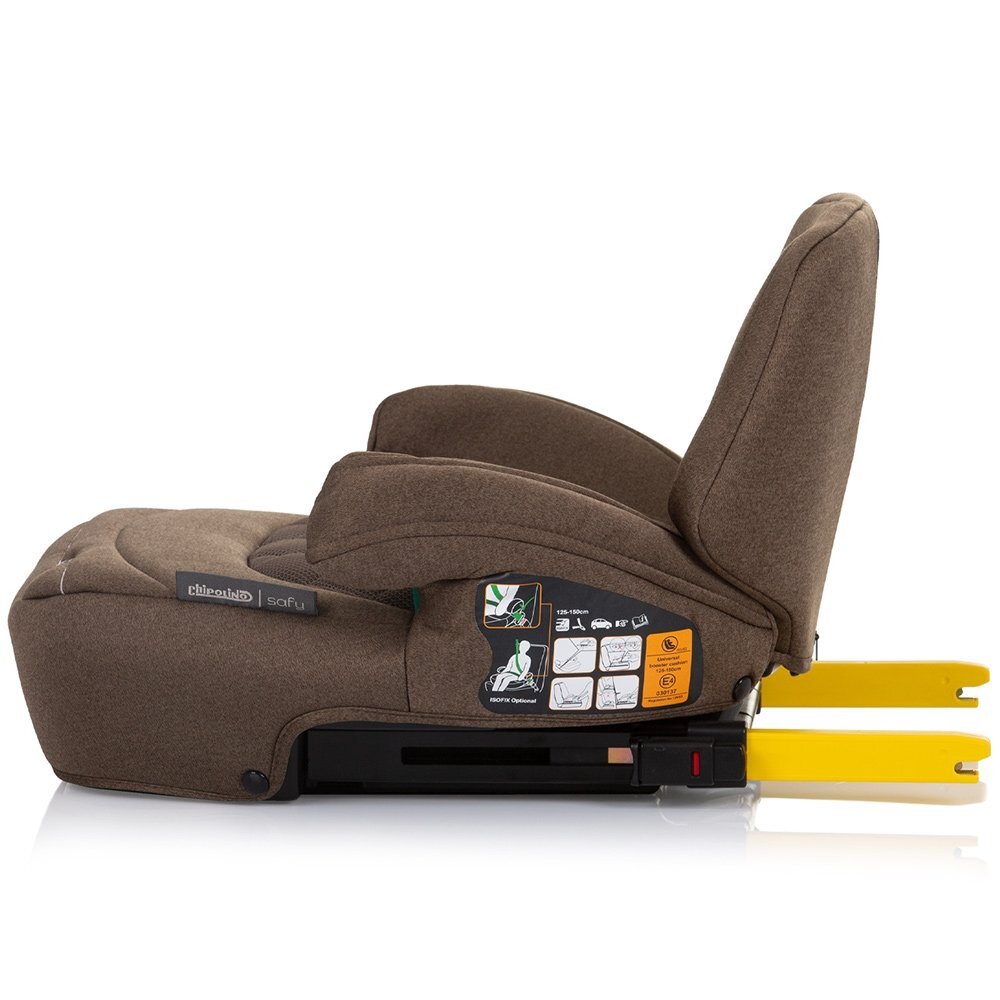 CHIPOLINO Inaltator auto Safy I-Size 125-150 cm macadamia cu sistem isofix