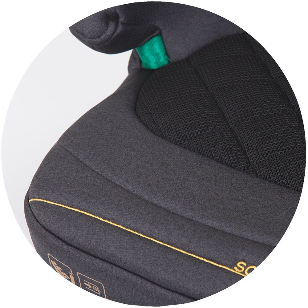 CHIPOLINO Inaltator auto Safy I-Size 125-150 cm obsidian cu sistem isofix