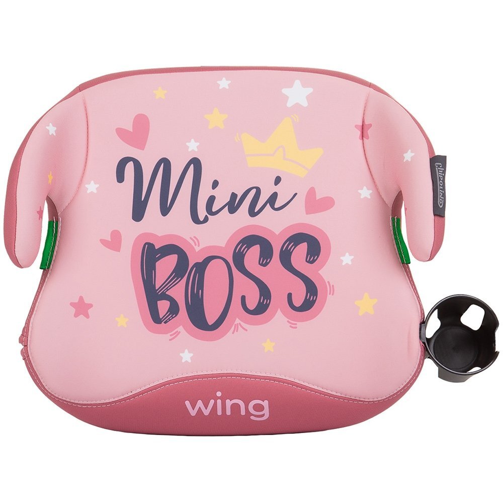 CHIPOLINO Inaltator auto Wing cu sistem Isofix I-Size 125-150 cm pink mini boss