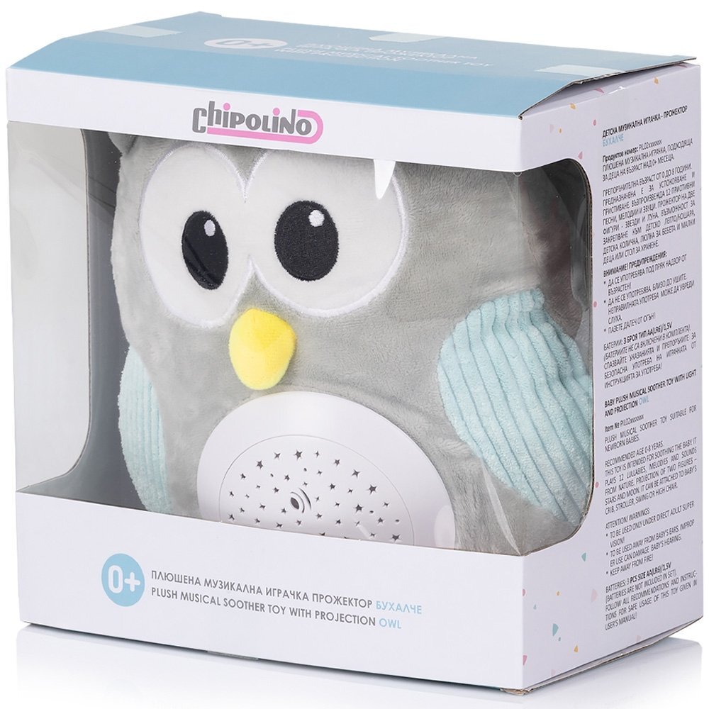 CHIPOLINO Lampa de veghe din plus Owl