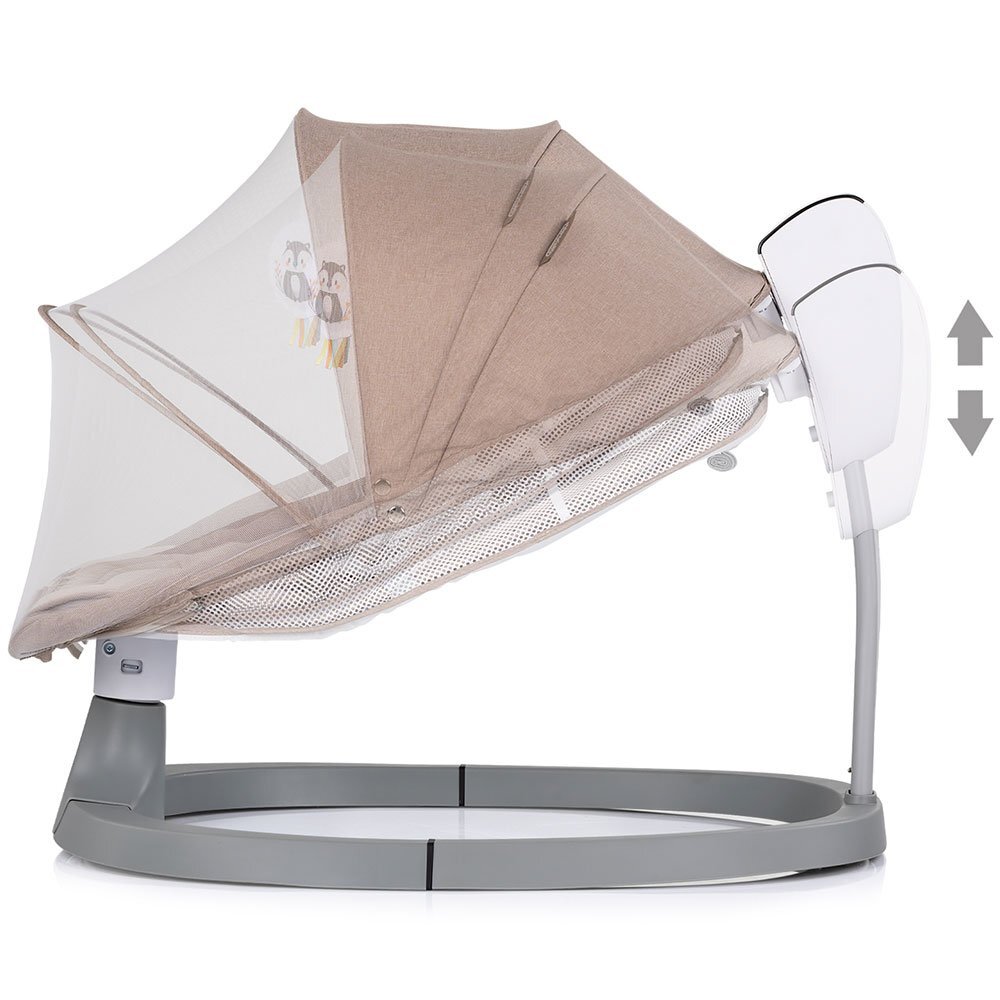 CHIPOLINO Leagan electric pentru copii Lambada Tiramisu cu telecomanda functie de scaun sezut reglabil plasa anti-insecte