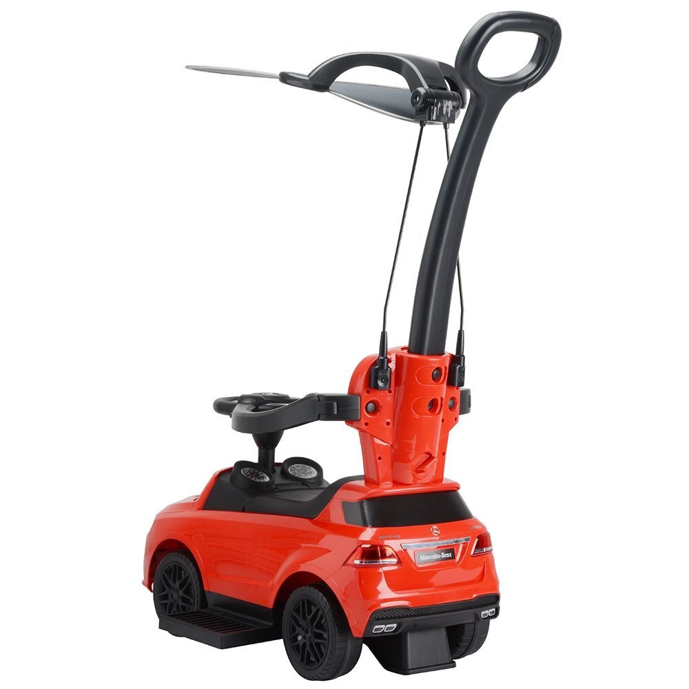 CHIPOLINO Masinuta copii de impins Mercedes AMG GLE 63 Red cu maner si copertina reglabila bara de protectie suport pentru picioare spatiu de depozitare volan cu sunete