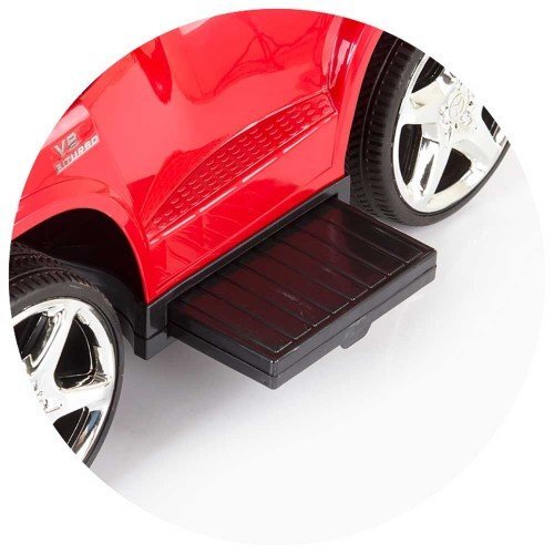 CHIPOLINO Masinuta copii de impins Mercedes Benz GL63 AMG black cu copertina maner detasabil sunete amuzante scaun spatios din piele Suport pentru picioare retractabil bara de proectie