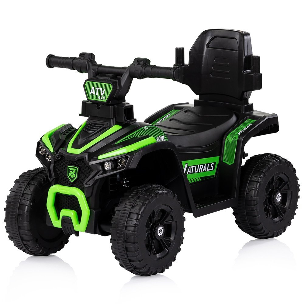 CHIPOLINO Masinuta de impins ATV Green cu maner efecte luminoase si sonore
