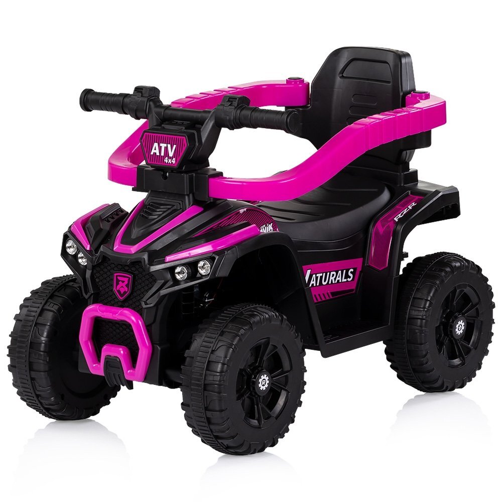 CHIPOLINO Masinuta de impins ATV Pink cu maner efecte luminoase si sonore