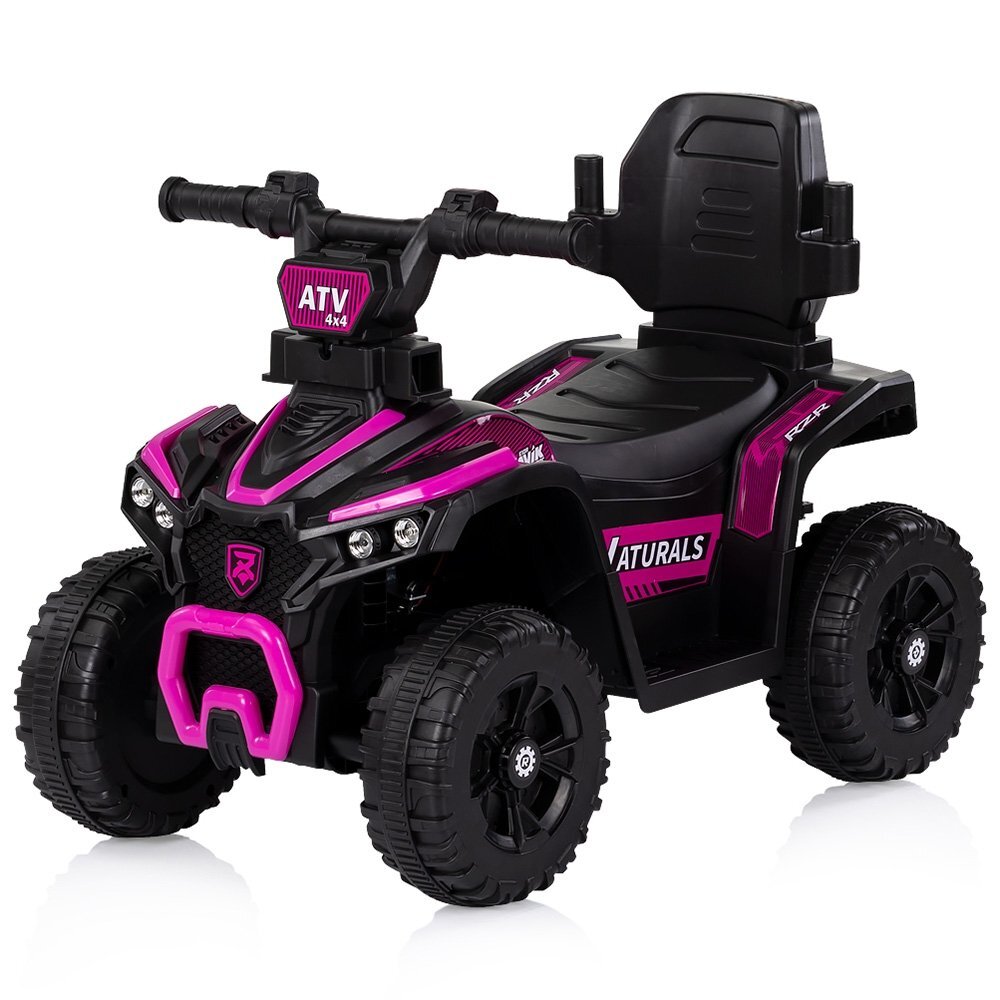 CHIPOLINO Masinuta de impins ATV Pink cu maner efecte luminoase si sonore