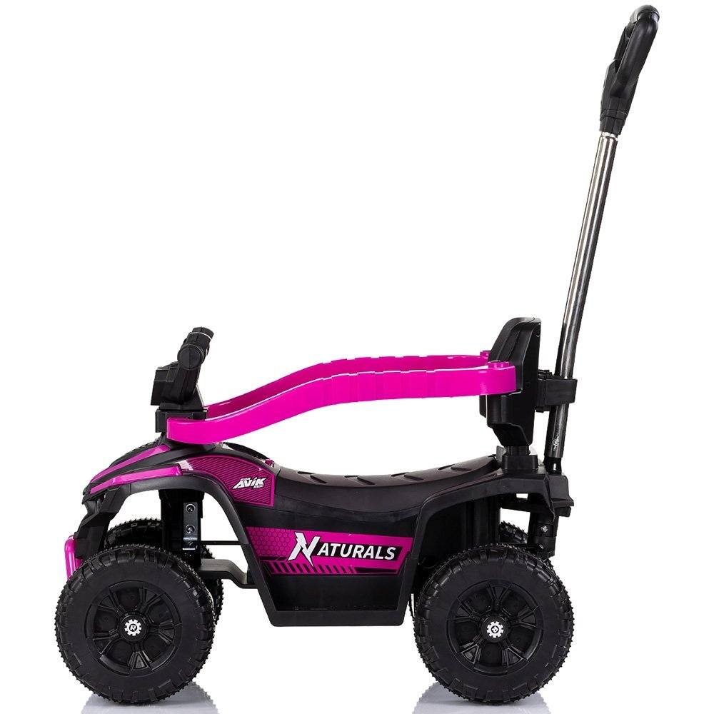 CHIPOLINO Masinuta de impins ATV Pink cu maner efecte luminoase si sonore