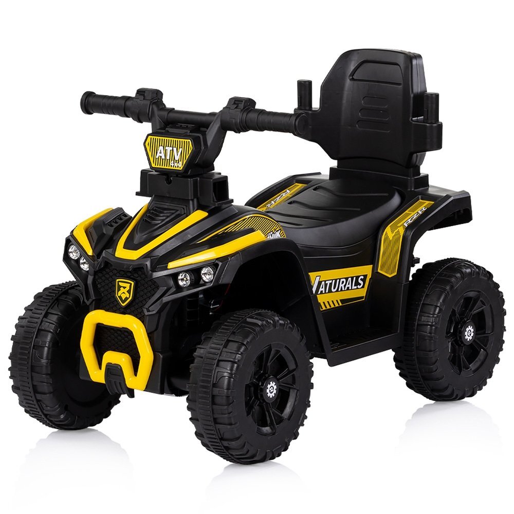 CHIPOLINO Masinuta de impins ATV Yellow cu maner efecte luminoase si sonore