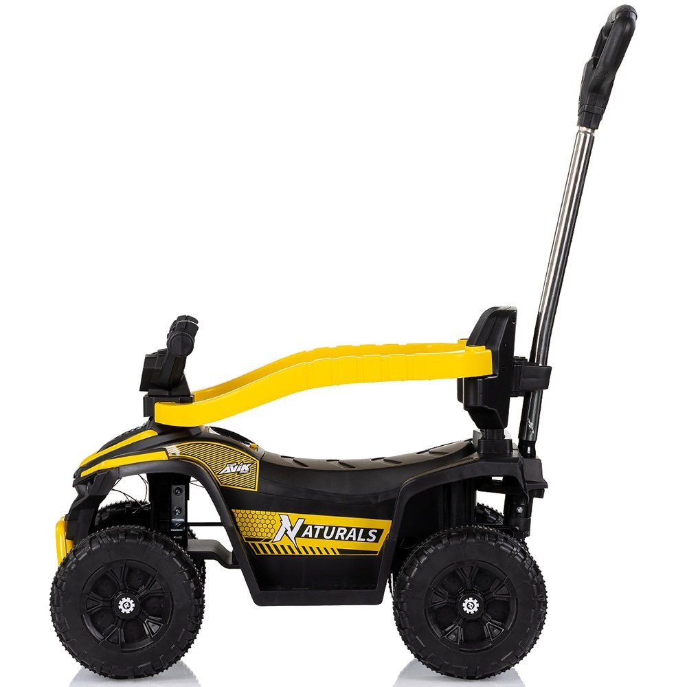 CHIPOLINO Masinuta de impins ATV Yellow cu maner efecte luminoase si sonore