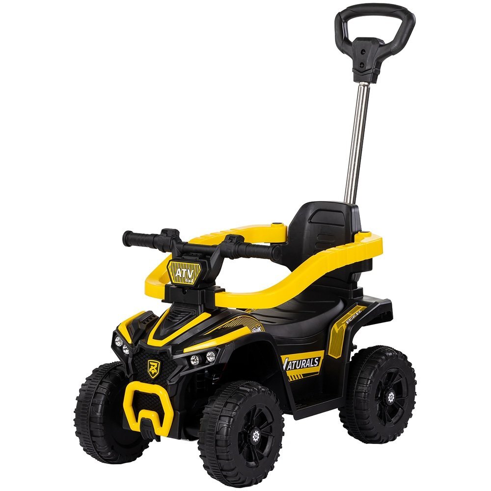 CHIPOLINO Masinuta de impins ATV Yellow cu maner efecte luminoase si sonore