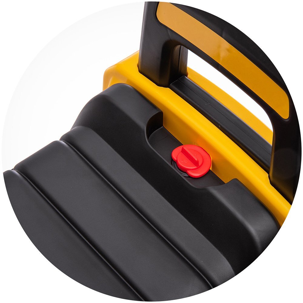 CHIPOLINO Masinuta de impins CAT Excavator yellow cu spatiu pentru depozitare volan cu sunete greutate admisa 25 kg