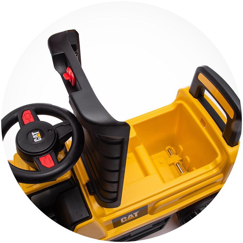 CHIPOLINO Masinuta de impins CAT Loader yellow volan cu sunete spatiu pentru depozitare greutate admisa 25 kg