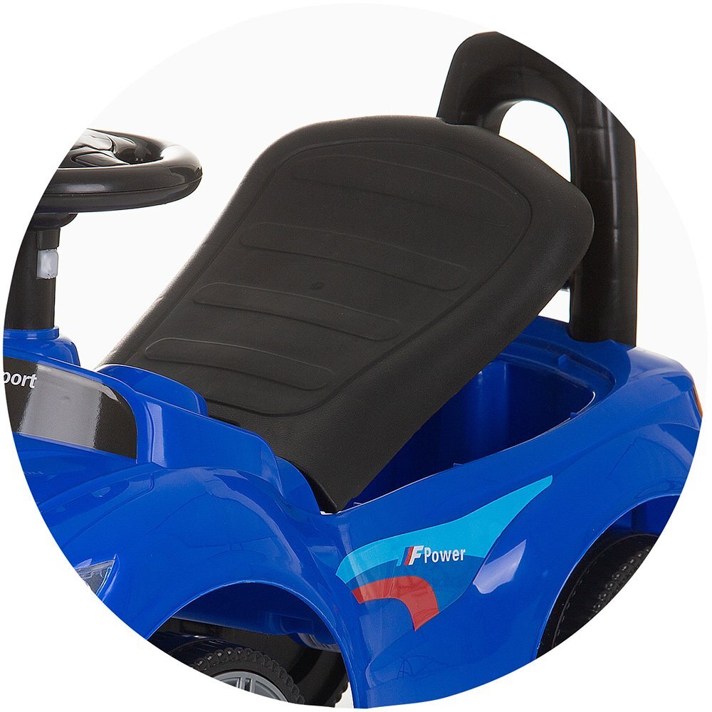 CHIPOLINO Masinuta de impins Sprinter Blue cu spatiu de depozitare spatar confortabil si volan cu sunete greutate admisa 25 kg